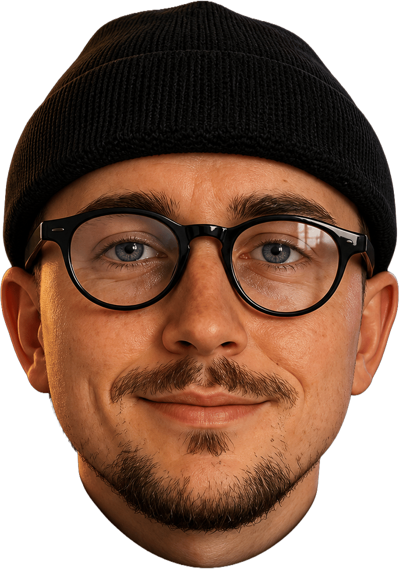 Stylised 3D character portrait representing Nikita Kuchai